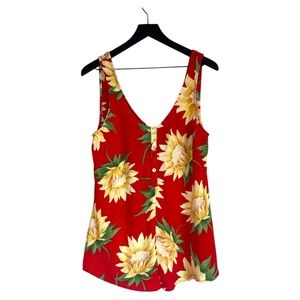 SHOW ME YOUR MUMU Red Floral Romper